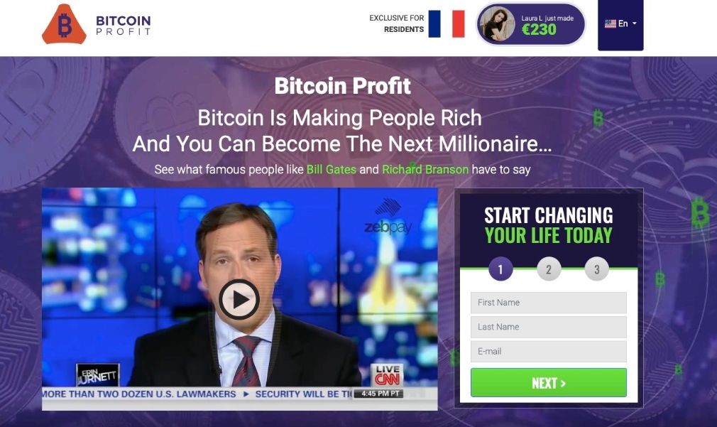 Bitcoin-Profit-Frankreich-Start
